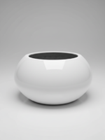 Stylish Tomato Fiberglass Planter – 50CM Tall, 55CM Wide