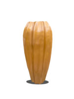 Elegant Pumpkin Fiberglass Planter – 100CM Tall, Slim & Stylish - Image 3