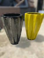 Stylish Okra fiberglass plant planter – 70CM Tall, Modern & Elegant - Image 4