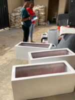 Trough Fiberglass Planter – 100CM Length, 40CM Height for Stylish Plant Displays - Image 2