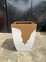 Elegant Belly Fiberglass Pot – 49CM Tall, Stylish & Modern - Image 2
