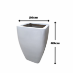 Elegant Belly Fiberglass Pot – 49CM Tall, Stylish & Modern - Image 4