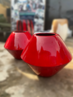 Elegant Onion-Shaped Fiberglass Vase – 45CM Tall, Unique Design - Image 2