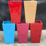 Tapered Fiberglass Flower Planter – Modern & Durable Design - Image 2