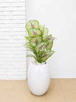 Artificial Mini Plants in Fiberglass Vase 95cm with White Pebble Stones | Modern Indoor Décor Nigeria - Image 6