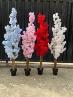 Artificial Cherry Blossom Tree 165cm | Pink, White, Red & Sky Blue Indoor Décor Nigeria - Image 2