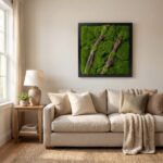 Framed Living Moss Art 50cm x 50cm | Premium Biophilic Wall Panel for Interior Décor Nigeria - Image 2