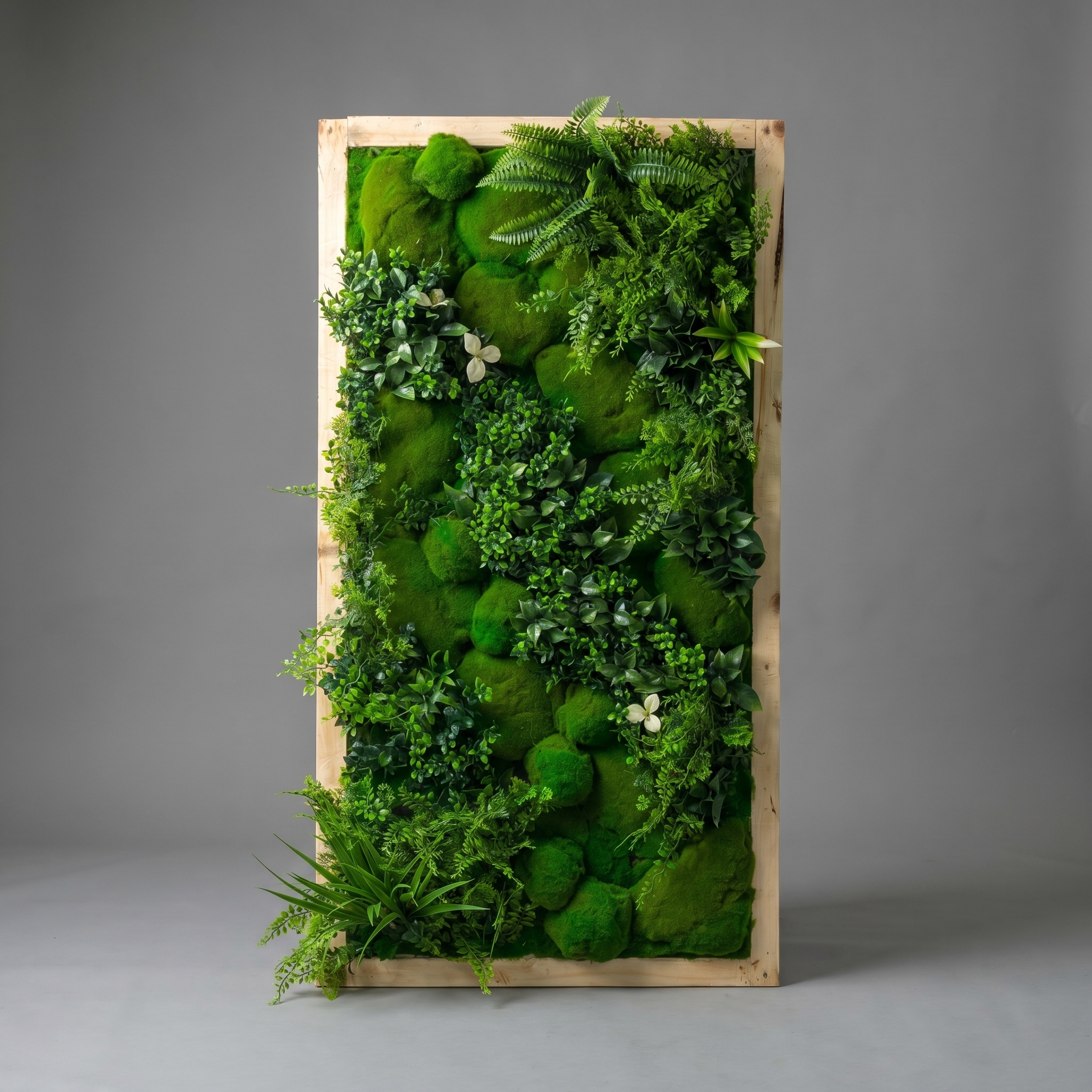 frame-6.jpeg Forest Symphony Artificial Moss Wall Art Panel 60cm x 115cm | Premium Botanical Wall Décor Nigeria - Image 1