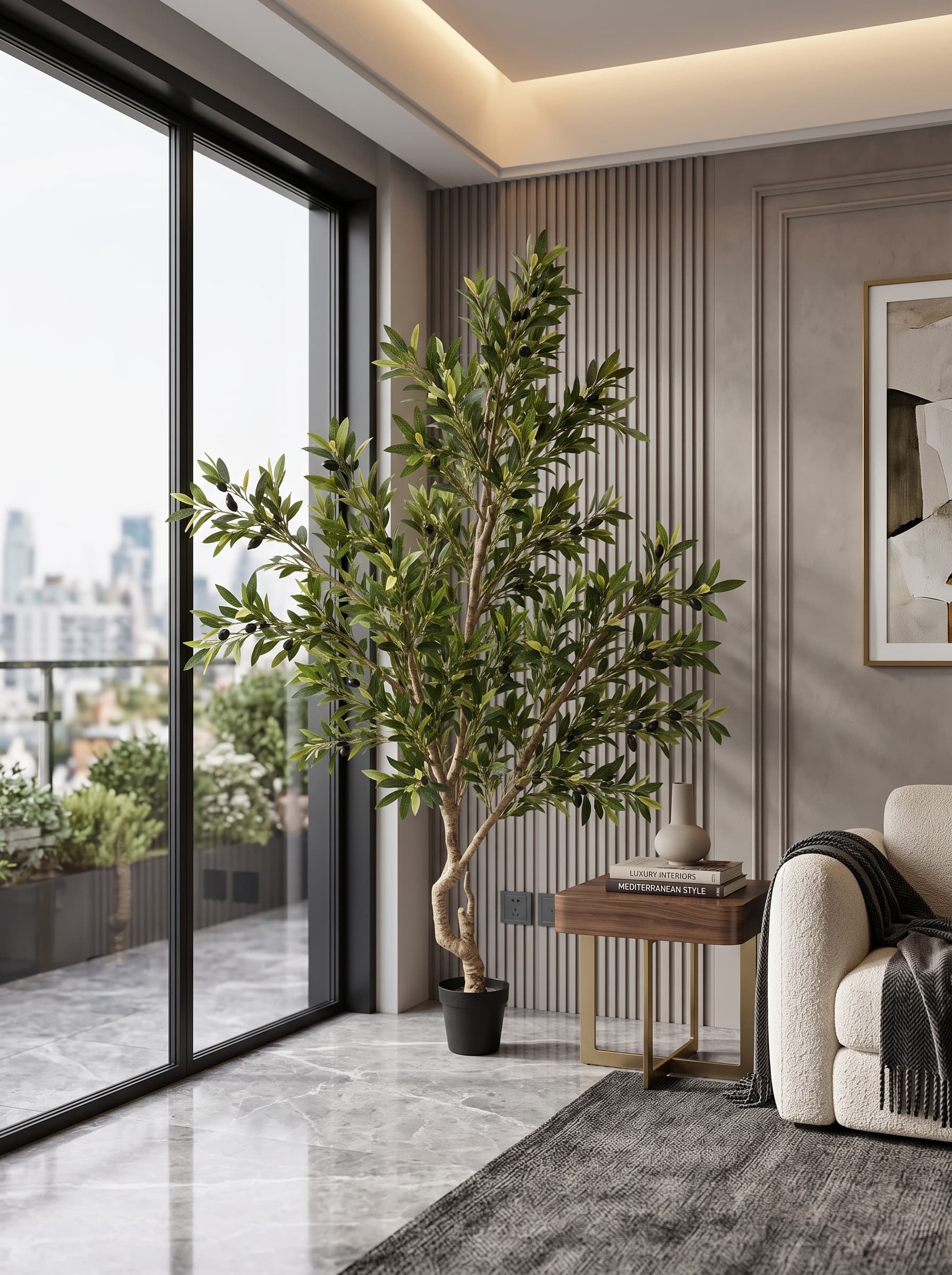 Olive tree Nigeria Artificial Olive Tree 220cm | Elegant Decorative Indoor Tree Nigeria - Image 1