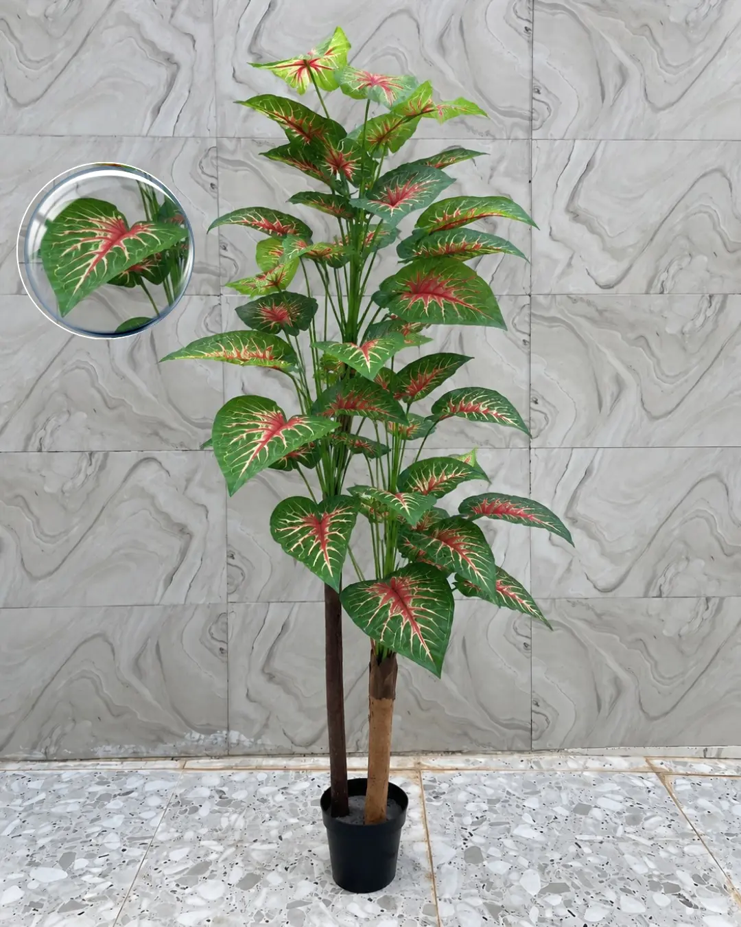 Red Artificial Taro Tree Red Artificial Taro Tree 170cm | Decorative Tropical Plant Nigeria - Image 1