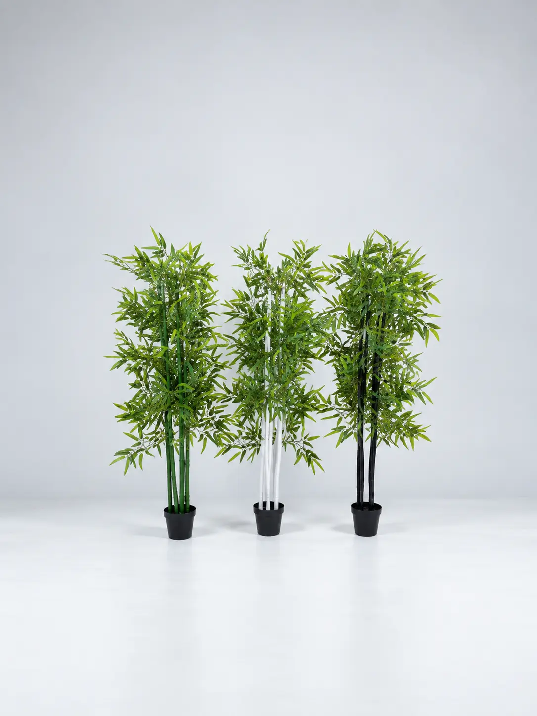 Trio-of-Bamboo-Planters.webp Natural Bamboo Tree 200CM Each | Artificial Bamboo Plant in Nigeria - Image 1