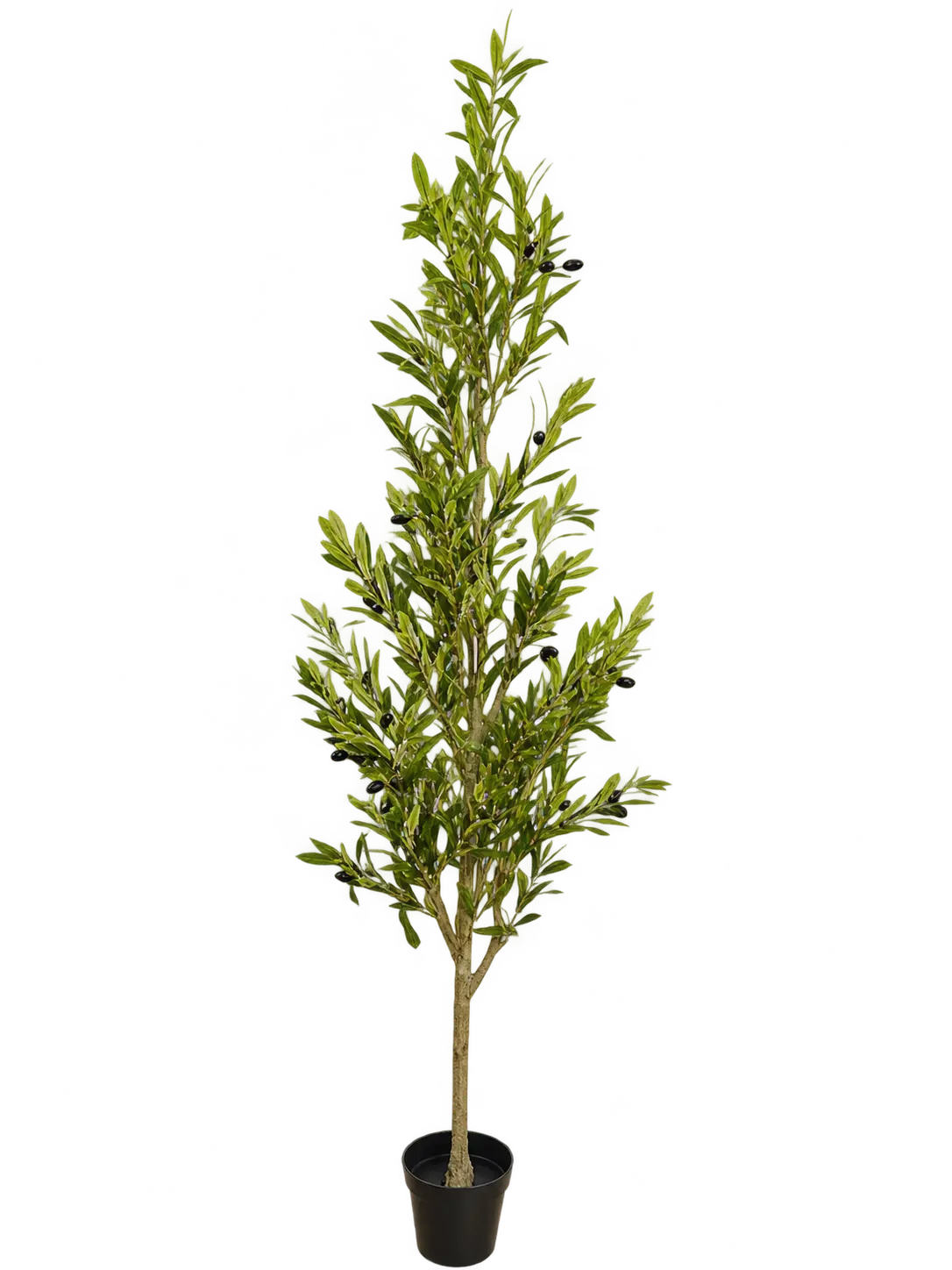 Artificial Olive Tree in Black Pot